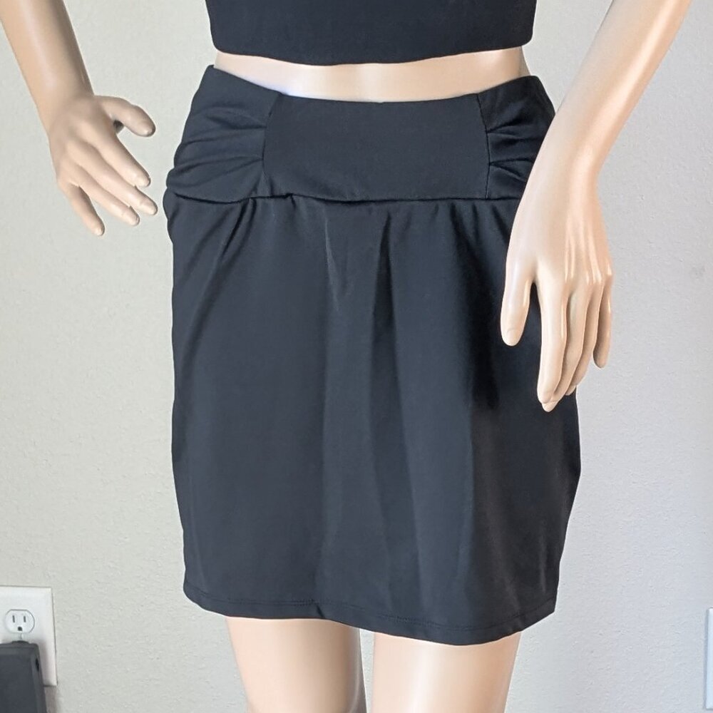Nicole Miller Skirt Women's Size XL Black Sport Athletic Tennis Pickleball Golf